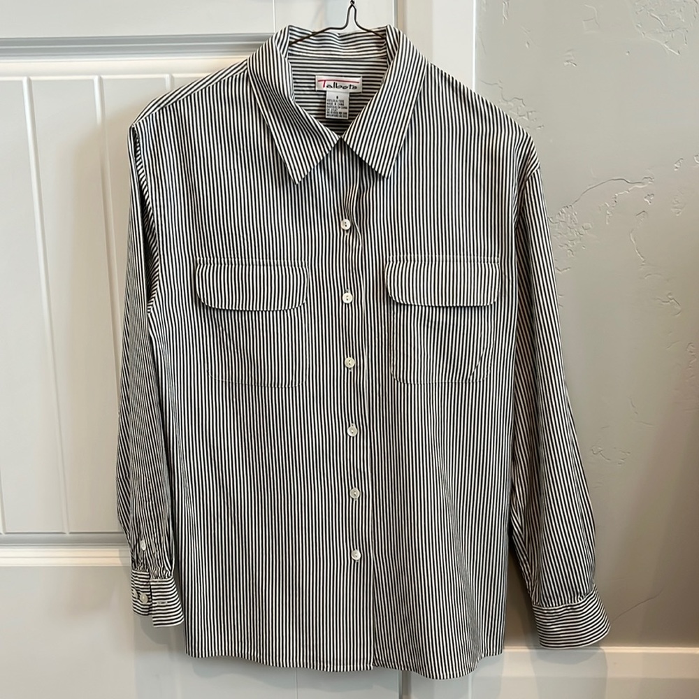 Talbots Silk Button Down Blouse